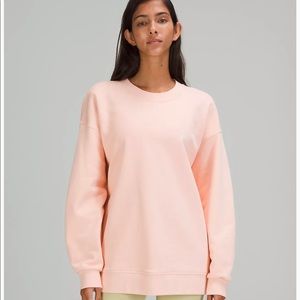 Lululemon pink mist sweatshirt